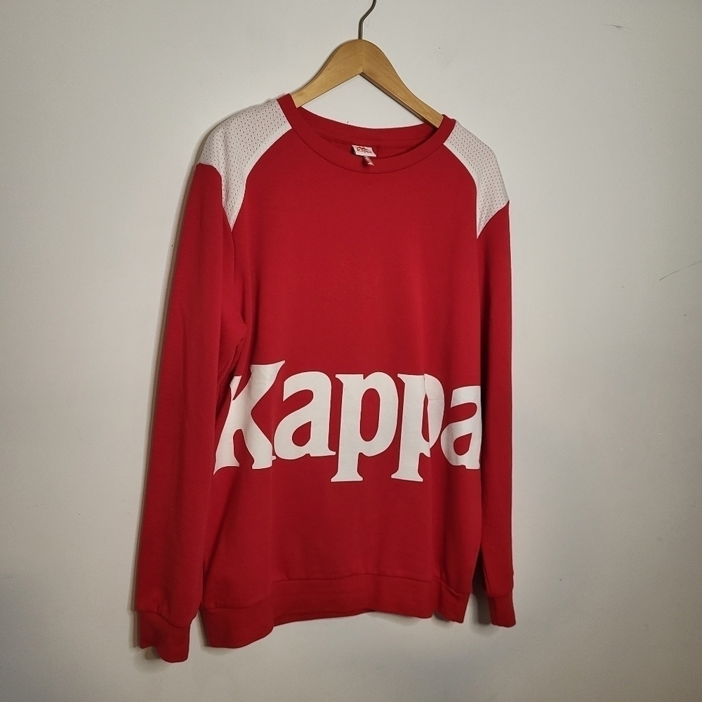 Kappa Sweatshirt Bernel Red Man Size Large - Picture 11 of 11